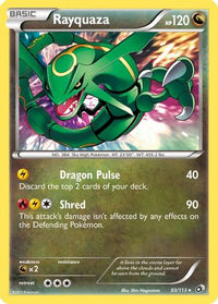 Rayquaza 093  - Holofoil Legendary Treasures - Holo Rare