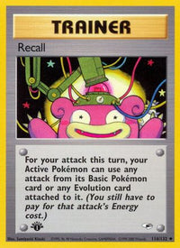 Recall (116/132) [Gym Heroes] 1st Edition - Uncommon
