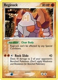Regirock  - Reverse Holofoil Holon Phantoms - Rare
