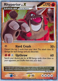 Rhyperior LV.X - DP29  - Holofoil Diamond and Pearl Promos - Promo