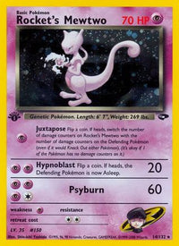 Rocket's Mewtwo  Gym Challenge - Holo Rare