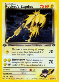 Rocket's Zapdos  Gym Challenge - Holo Rare