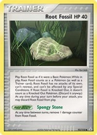 Root Fossil  - Reverse Holofoil Holon Phantoms - Common