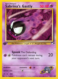 Sabrina's Gastly 093  - Unlimited Gym Heroes - Common