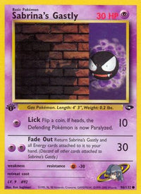 Sabrina's Gastly (096/132) [Gym Challenge] 1st Edition - Common