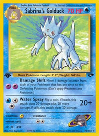 Sabrina's Golduck 030  - Unlimited Gym Challenge - Rare