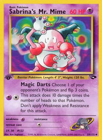 Sabrina's Mr. Mime 059  - Unlimited Gym Challenge - Uncommon