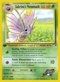 Sabrina's Venomoth 034  - Unlimited Gym Heroes - Rare