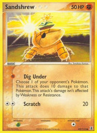Sandshrew 082  - Reverse Holofoil Delta Species - Common