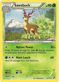 Sawsbuck 014  Black and White - Rare