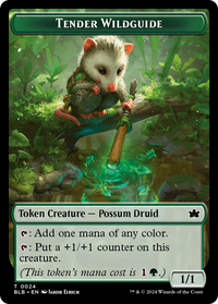 Tender Wildguide -  Foil (BLB-024) - Bloomburrow Tokens