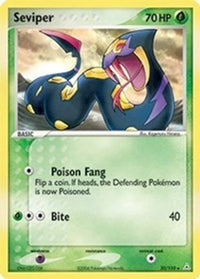 Seviper  - Reverse Holofoil Holon Phantoms - Rare
