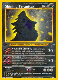 Shining Tyranitar (113/105) [Neo Destiny] 1st Edition Holofoil - Secret Rare