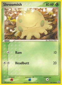 Shroomish  - Reverse Holofoil Emerald - Common