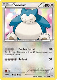 Snorlax 109  Boundaries Crossed - Uncommon