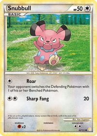 Snubbull  HeartGold SoulSilver - Common