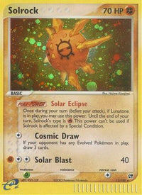 Solrock  - Holofoil Sandstorm - Holo Rare