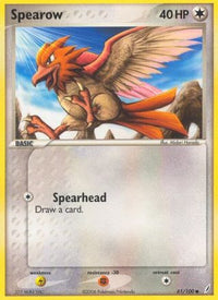 Spearow 061  - Reverse Holofoil Crystal Guardians - Common