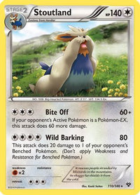 Stoutland  XY Base Set - Rare