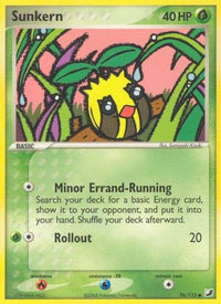 Sunkern  - Reverse Holofoil Unseen Forces - Common