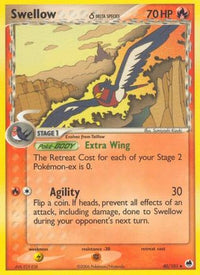 Swellow (Delta Species)  - Reverse Holofoil Dragon Frontiers - Uncommon