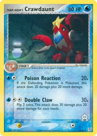 Team Aqua's Crawdaunt - 14/95/95  Team Magma vs Team Aqua - Rare