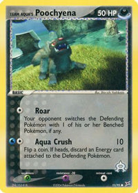 Team Aqua's Poochyena - 55/95/95  Team Magma vs Team Aqua - Common