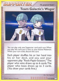Team Galactic's Wager 115  Mysterious Treasures - Uncommon