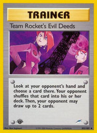Team Rocket's Evil Deeds (103/105) [Neo Destiny] 1st Edition - Uncommon