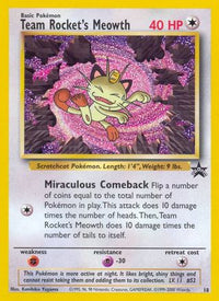 Team Rocket's Meowth 018  WoTC Promo - Promo