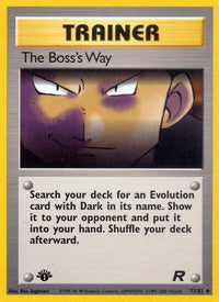 The Boss's Way (073/82) [Team Rocket] 1st Edition - Uncommon