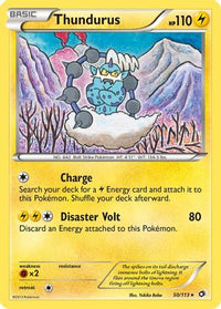Thundurus 050  - Holofoil Legendary Treasures - Holo Rare