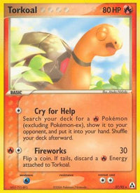 Torkoal  - Reverse Holofoil Legend Maker - Rare