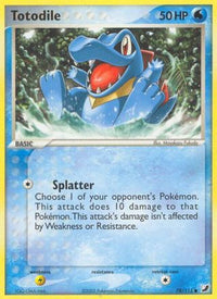 Totodile 078/115  - Reverse Holofoil Unseen Forces - Common