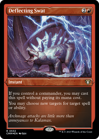 Deflecting Swat (Foil Etched) -  Foil (CMM-532) - Commander Masters
