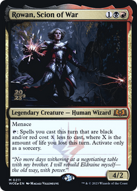 Rowan, Scion of War [Wilds of Eldraine Prerelease Promos]
