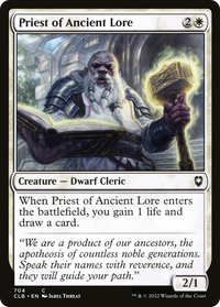 Priest of Ancient Lore [Commander Legends: Battle for Baldur's Gate]