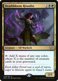 Deathbloom Ritualist (Promo Pack) [The Brothers' War Promos]