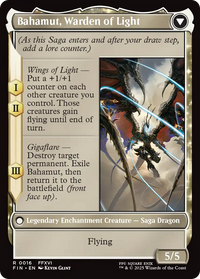 Dion, Bahamut's Dominant // Bahamut, Warden of Light - Foil (FIN-016) - FINAL FANTASY