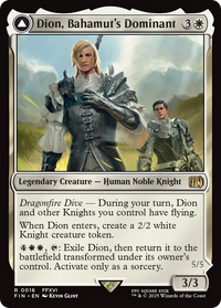 Dion, Bahamut's Dominant // Bahamut, Warden of Light -  (FIN-016) - FINAL FANTASY