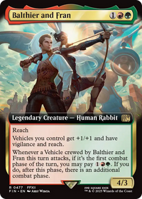 Balthier and Fran (Extended Art) - : (Extended Art) Foil (FIN-477) - FINAL FANTASY