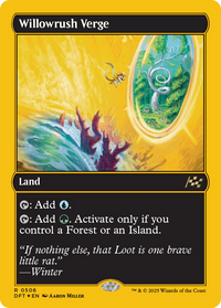 Willowrush Verge -  Foil (DFT-506) - Aetherdrift