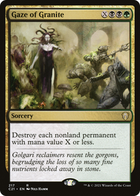 Gaze of Granite [Commander 2021]