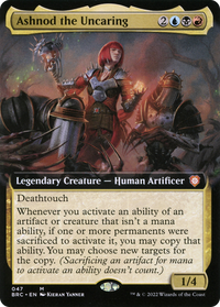 Ashnod the Uncaring (Extended Art) [The Brothers' War Commander]