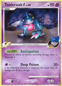 Toxicroak G  Platinum - Rare