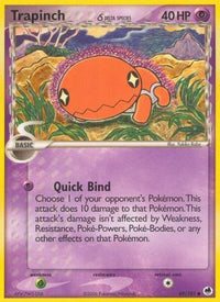 Trapinch (Delta Species) 069/101  - Reverse Holofoil Dragon Frontiers - Common