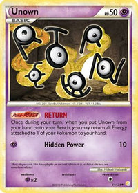 Unown (54)  HeartGold SoulSilver - Uncommon
