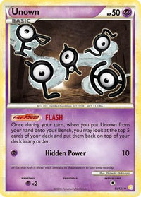 Unown (55)  HeartGold SoulSilver - Uncommon