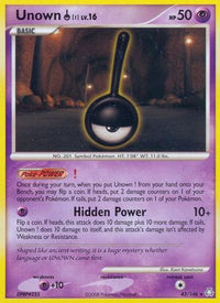 Unown (!)  Legends Awakened - Rare