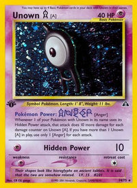 Unown [A] (14) (14) 014  - 1st Edition Holofoil Neo Discovery - Holo Rare